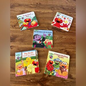 5 Sesame Street Scratch n Sniff Board Books Lot